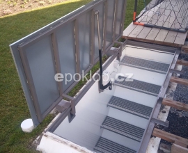 Terasový poklop do plastového sklípku